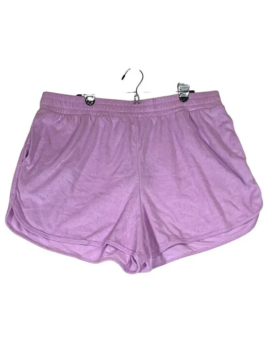 Ava & Viv Shorts Womens 1X Lavender Cotton Blend Relaxed Fit Lounge NWT - Picture 1 of 6